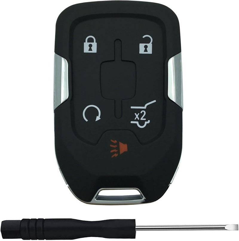 TALKMOON Replacement Keyless Entry Remote Key Fob Shell Case for GMC Acadia Terrain Yukon Chevy Suburban Tahoe Car Key Fob Cover (5 Button-B) - Image 1